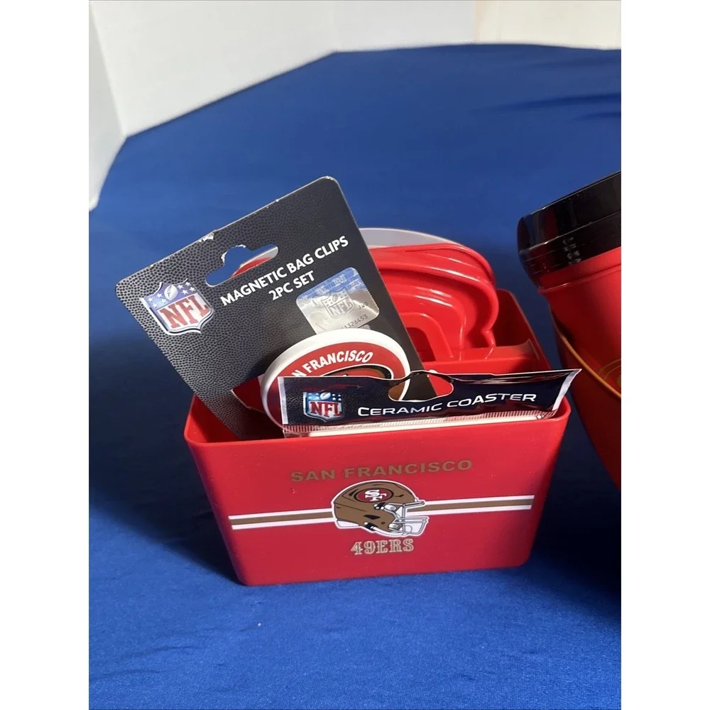 San Francisco 49ers Cups,pizza & Sandwich Container,chip Bowl Bundle Of 11 NFL